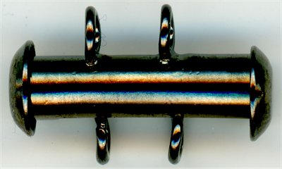 clp-2vgun 2 Strand Vertical Loop Clasp Gunmetal