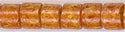 DB-0664  Dyed Opaque Dark Pumpkin   11° Delica cylinder (04gm Tube)