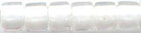 DB-0066  Lined White AB   11° Delica (04gm Tube)