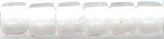 DB-0066  Lined White AB   11° Delica (04gm Tube)