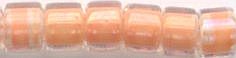 DB-0068  Lined Orange Yellow AB   11° Delica (10gm Fliptop)