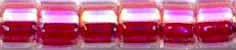 DB-0075  Lined Light Cranberry AB   11° Delica (10gm Fliptop)