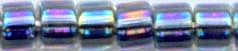 DB-0086  Lined Dark Blue AB   11° Delica (04gm Tube)