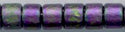 DB-1053  Matte Metallic Purple Green Gold Iris   11° Delica (04gm Tube)
