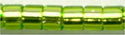 DB-1206  Silver Lined Lime   11° Delica (04gm Tube)
