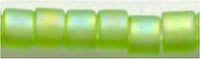 DB-1281   Matte Transparent Lime AB   11° Delica (04gm Tube)