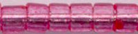 DB-1308   Dyed Transparent Dark Rose   11° Delica (10gm Fliptop)