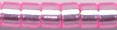 DB-1335   Dyed Silver Lined Light Pink   11° Delica (04gm Tube)