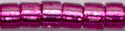 DB-1342   Dyed Silver Lined Dark Rose   11° Delica (04gm Tube)