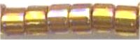 DB-1691   Silver Lined Glazed Dark Saffron AB   11° Delica (10gm Fliptop)