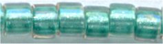 DB-1767   Sparkling Aqua Green Lined Crystal AB   11° Delica (10gm Fliptop)