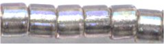 DB-1772   Sparkling Pewter Lined Crystal AB   11° Delica (04gm Tube)