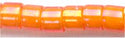 DB-1777   White Lined Orange AB   11° Delica (04gm Tube)
