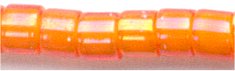 DB-1777   White Lined Orange AB   11° Delica (04gm Tube)