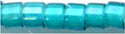 DB-1782   White Lined Teal AB   11° Delica (04gm Tube)