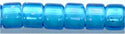 DB-1783   White Lined Capri Blue AB   11° Delica (04gm Tube)