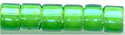 DB-1787   White Lined Green AB   11° Delica (04gm Tube)