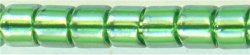 DB-1889   Transparent Green Luster   11° Delica cylinder (04gm Tube)
