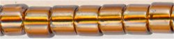 DB-1891   Transparent Dark Topaz Luster   11° Delica cylinder (10gm Fliptop)