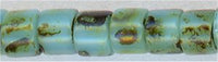 DB-2264   Opaque Turquoise Blue Picasso   11° Delica cylinder (04gm Tube)