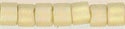DB-2301   Matte Glazed Opaque Ivory AB   11° Delica cylinder (04gm Tube)