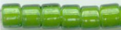 DB-0274  Lined Green Lime   11° Delica (04gm Tube)