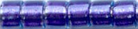 DB-0284  Lined Aqua Purple   11° Delica (10gm Fliptop)