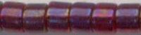 DB-0296  Lined Red Cranberry AB   11° Delica (04gm Tube)