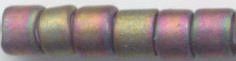 DB-0380  Matte Metallic Green Pink   11° Delica (10gm Fliptop)