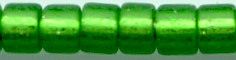 DB-0688  Semi Matte Silver Lined Med Green   11° Delica (04gm Tube)