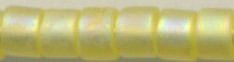 DB-0854  Matte Transparent Lemondrop AB   11° Delica (10gm Fliptop)