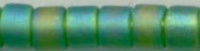 DB-0858  Matte Transparent Kelly Green AB   11° Delica (04gm Tube)