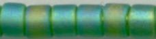 DB-0858  Matte Transparent Kelly Green AB   11° Delica (04gm Tube)