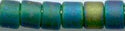 DB-0859  Matte Transparent Emerald AB   11° Delica (10gm Fliptop)
