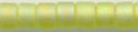 DB-0860  Matte Transparent Neon Green AB   11° Delica (10gm Fliptop)