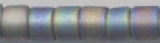 DB-0863  Matte Transparent Shark Grey AB   11° Delica (04gm Tube)