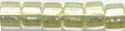 DB-0903  Lined Crystal Shimmering Light Green Gold   11° Delica (04gm Tube)