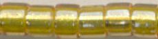 DB-0911  Lined Crystal Shimmering Light Squash   11° Delica (10gm Fliptop)