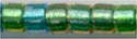DB-0984  Sparkling Lined Aqua Fresco Mix   11° Delica (10gm Fliptop)