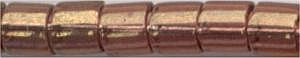 dbl-0115 - Transparent Luster Metallic Gold Rose 8° Delica cylinder
