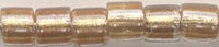 dbl-0901 - Lined Crystal Shimmering Rose Gold 8° Delica cylinder