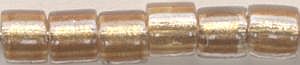 dbl-0901 - Lined Crystal Shimmering Rose Gold 8° Delica cylinder