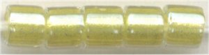 dbl-0910 - Lined Crystal Shimmering Light Chartreuse 8° Delica cylinder