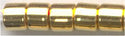 dbm-0031 Bright Gold 22kt 10° Delica cylinder bead (5gm)