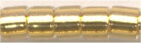 dbm-0033 Lined Gold 22kt 10° Delica cylinder bead (5gm)