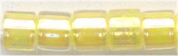 dbm-0053 Lined Pale Yellow AB  10° Delica cylinder bead (10gm)