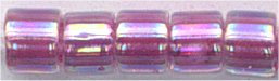 dbm-0056 Lined Magenta AB  10° Delica cylinder bead (10gm)