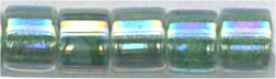 dbm-0060 Lined Lime AB  10° Delica cylinder bead (10gm)