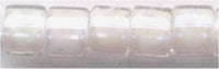 dbm-0066 Lined White AB  10° Delica cylinder bead (10gm)