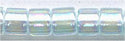 dbm-0083 Lined Light Aqua AB  10° Delica cylinder bead (10gm)